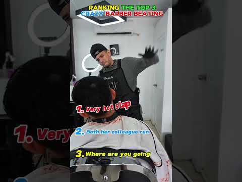 American Barber Who Loves Beating His Customers On The Head Viralvideo