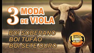 3 Moda de Viola | Boi Soberano - Boi Tufão - Boi Sete Ouro