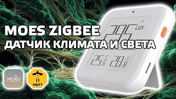 Moes - Zigbee датчик освещенности, температуры и влажности с e-ink экраном