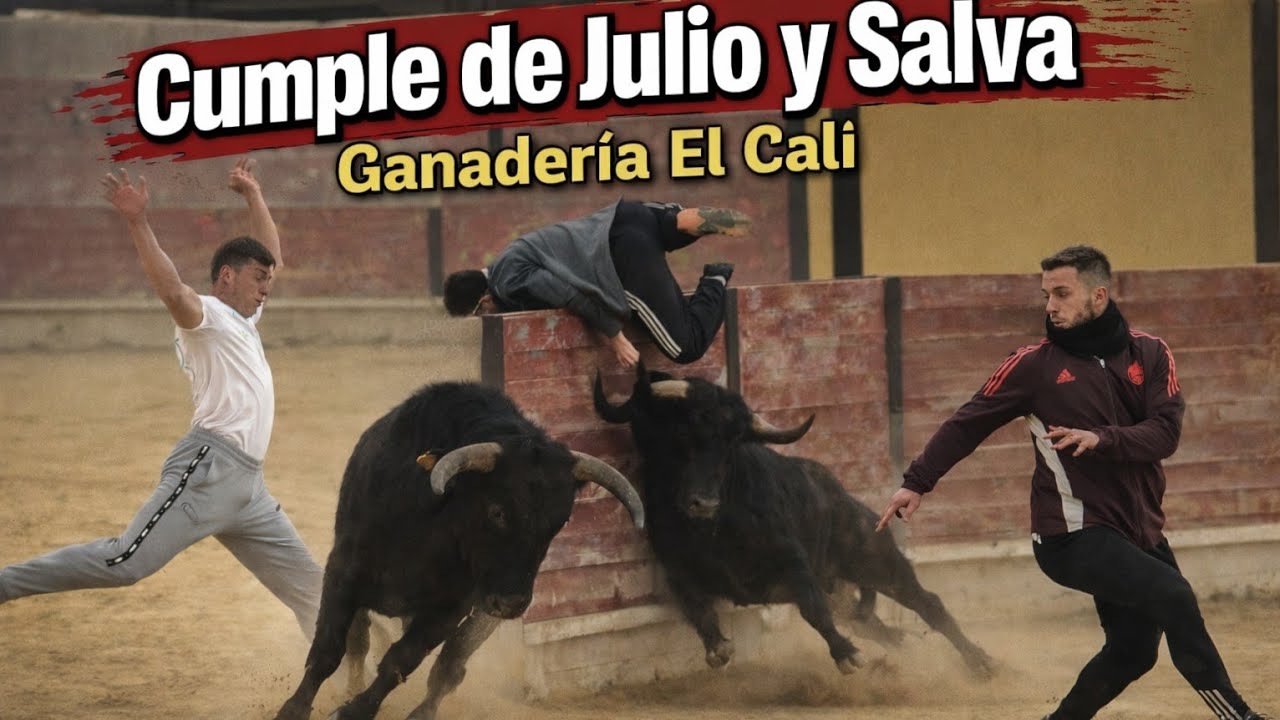 Cumpleaños de Salva y Julio , Con el Calí y buenos aficionados - 👏