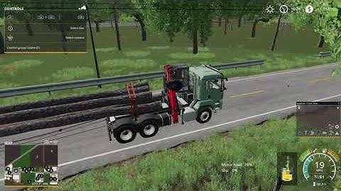 FS19 How to Load Long wood with a self loader truck