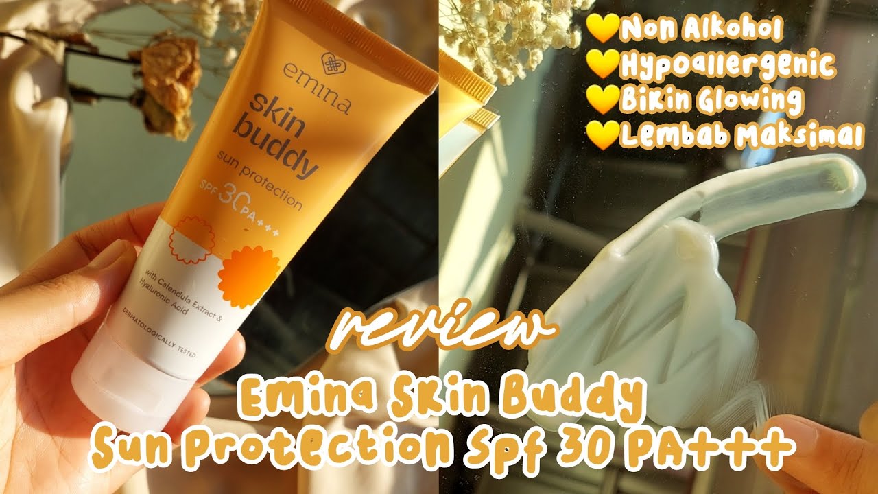 Review Emina Skin Buddy Sun Protection Spf 30 PA+++ Produk Lokal Non