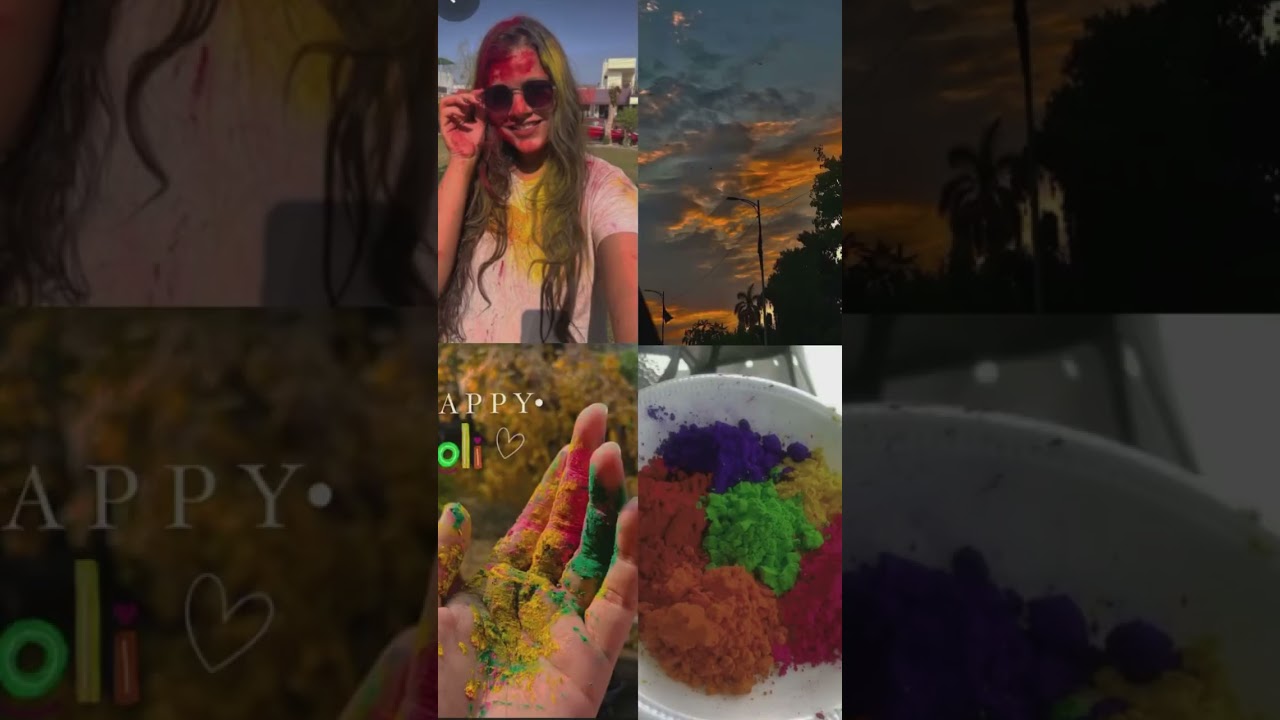 aesthetic Holi layout ideas for girls ❤️ 