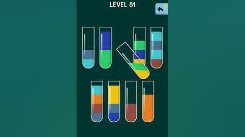 Water Color sort game level 81