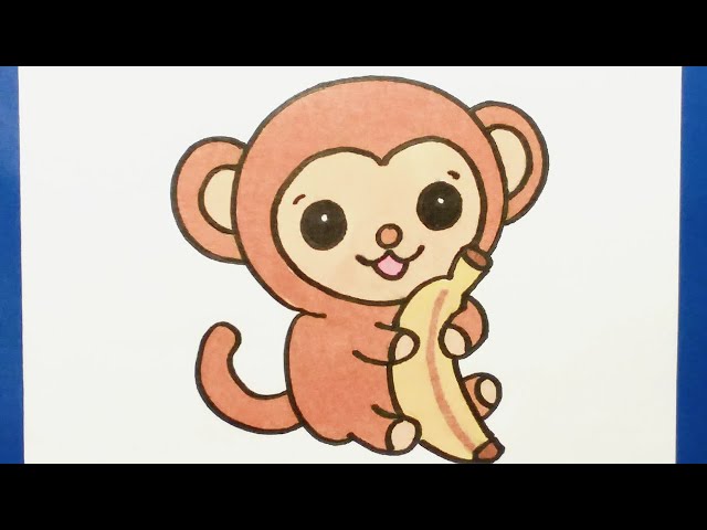 How to Draw a Cute Monkey