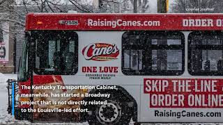 As work on Louisville's Broadway project slows, KYTC makes changes to corridor