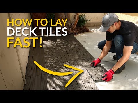 How To Lay Deck Tiles Fast! (DISCONTINUED)