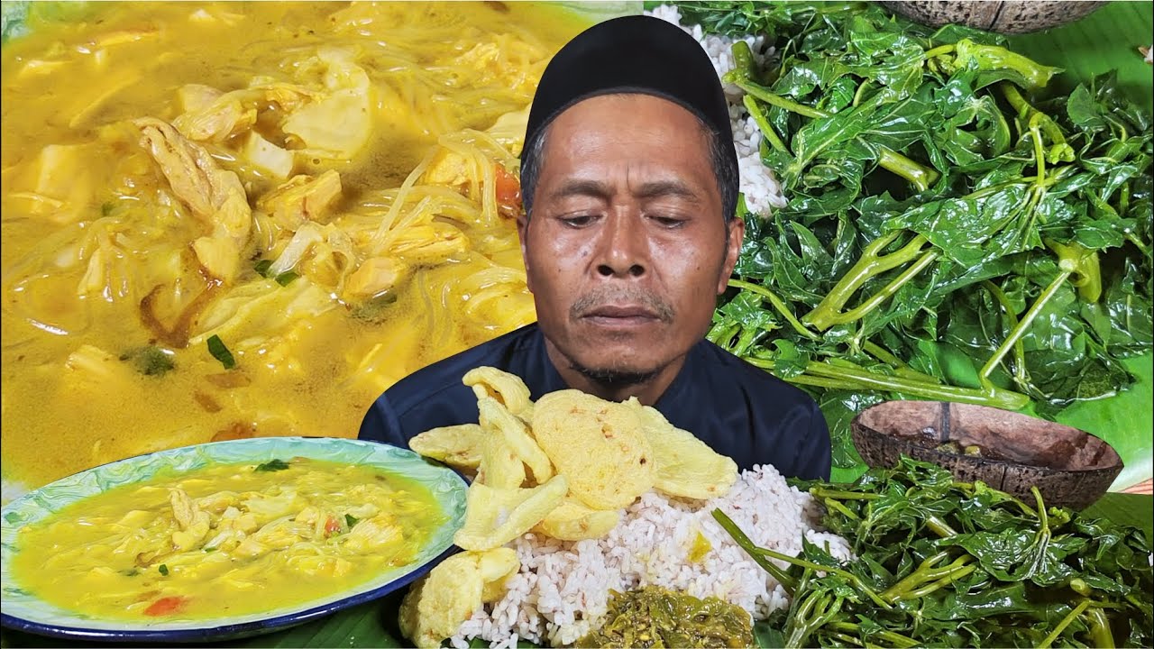 Soto Ayam, Sambal Pedas & Lalapan Rebus