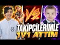 ÇIKMADAN BENİ VURUYOR !! FACECAMLİ TAKİPÇİLERİMLE 1V1 ATTIM (Fortnite Türkçe)
