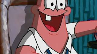 Sal Vulcano throws a chicken finger and Patrick Star laughs at it