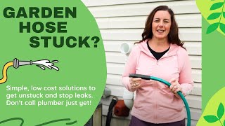 Garden Hose Stuck on Faucet (Plus leak prevention tips)