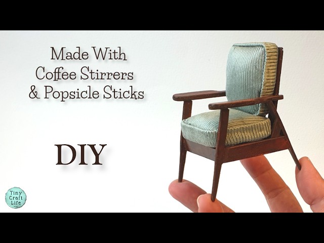 【自作041】3way-VCC-Retro Modern Craft Detailed Craftsmanship | Retro Miniature Armchair | - YouTube