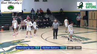 WPIAL High School Boys Basketball Greensburg Salem at Geibel Catholic 2/1/25