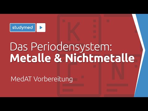 Video: WER hat Metalle und Nichtmetalle klassifiziert?