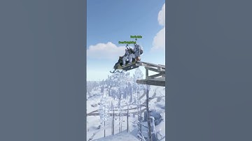 Snowmobile ramp fail #funny #memes #gaming #fails #shorts #rust