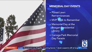 List of Memorial Day parades, ceremonies across SoCal