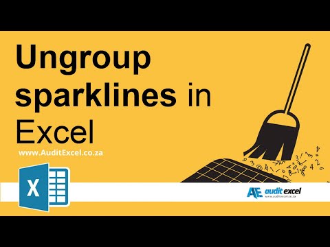 Ungroup sparklines in Excel (different scales)