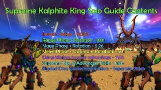 Supreme Full Kalphite King Solo Guide