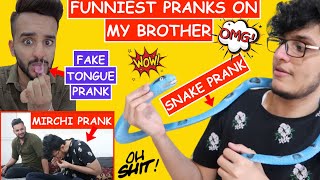 I PRANKED my Brother *TRIGGERED INSAAN* for 24 hours !! (fake tongue prank)