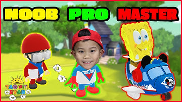 Tag with Ryan! NOOB vs Pro vs HACKER! New Skins