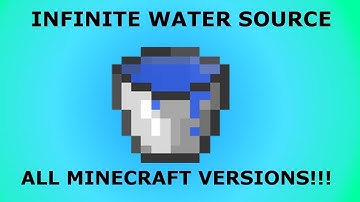 MINECRAFT TUTORIAL BEST INFINITE WATER SOURCE FOR SKYBLOCK AND SURVIVAL