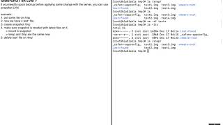 Linux Redhat : LVM Snapshot