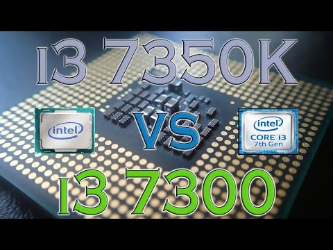 i3 7350K vs i3 7300 BENCHMARK / GAMING TESTS REVIEW AND OVERCLOCKING /