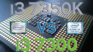 i3 7350K vs i3 7300 BENCHMARK / GAMING TESTS REVIEW AND OVERCLOCKING /