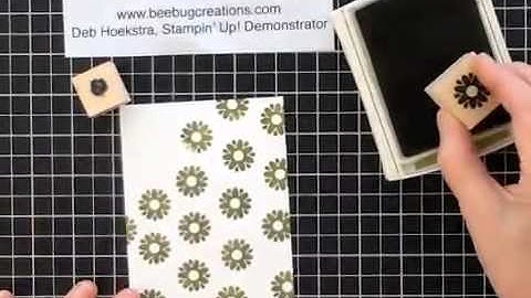 How to Stamp a Background for Card Making