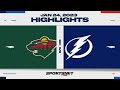 NHL Highlights | Wild vs. Lightning - January 24, 2023