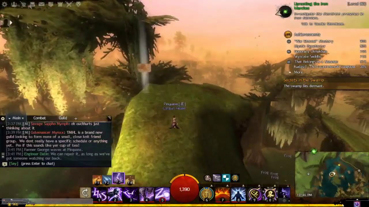 Queensdale Godslost Swamp Vista GW2 YouTube