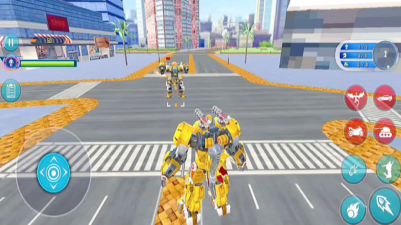 Flying Dragon Robot - transforming robot game - fighting robot game - robot