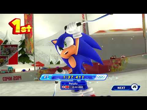 Alpine Skiing Downhill (PB) 1:37.411 (Sonic) Mario & Sonic at the Sochi 2014 Olympic Winter Games