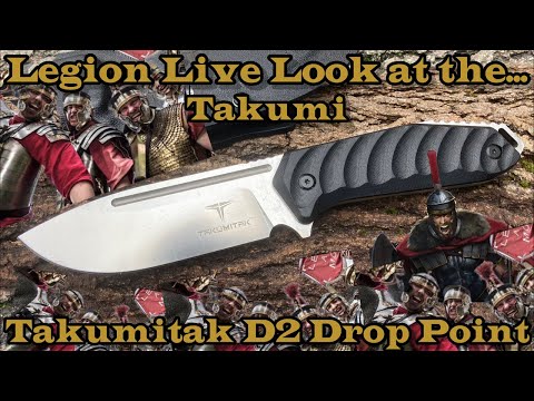 Legion Live Look at the Takumitak TKF208SL - Takumi Drop point blade