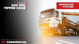 Nieuwe Daf Xdc Kipper Met Grijper Voor Innovatieve Nutsbedrijven Mvcommercial
