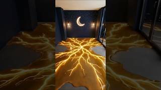 This Epoxy Floor Glow ✨ (Luxury Bedroom)”#viral #trending  #shorts