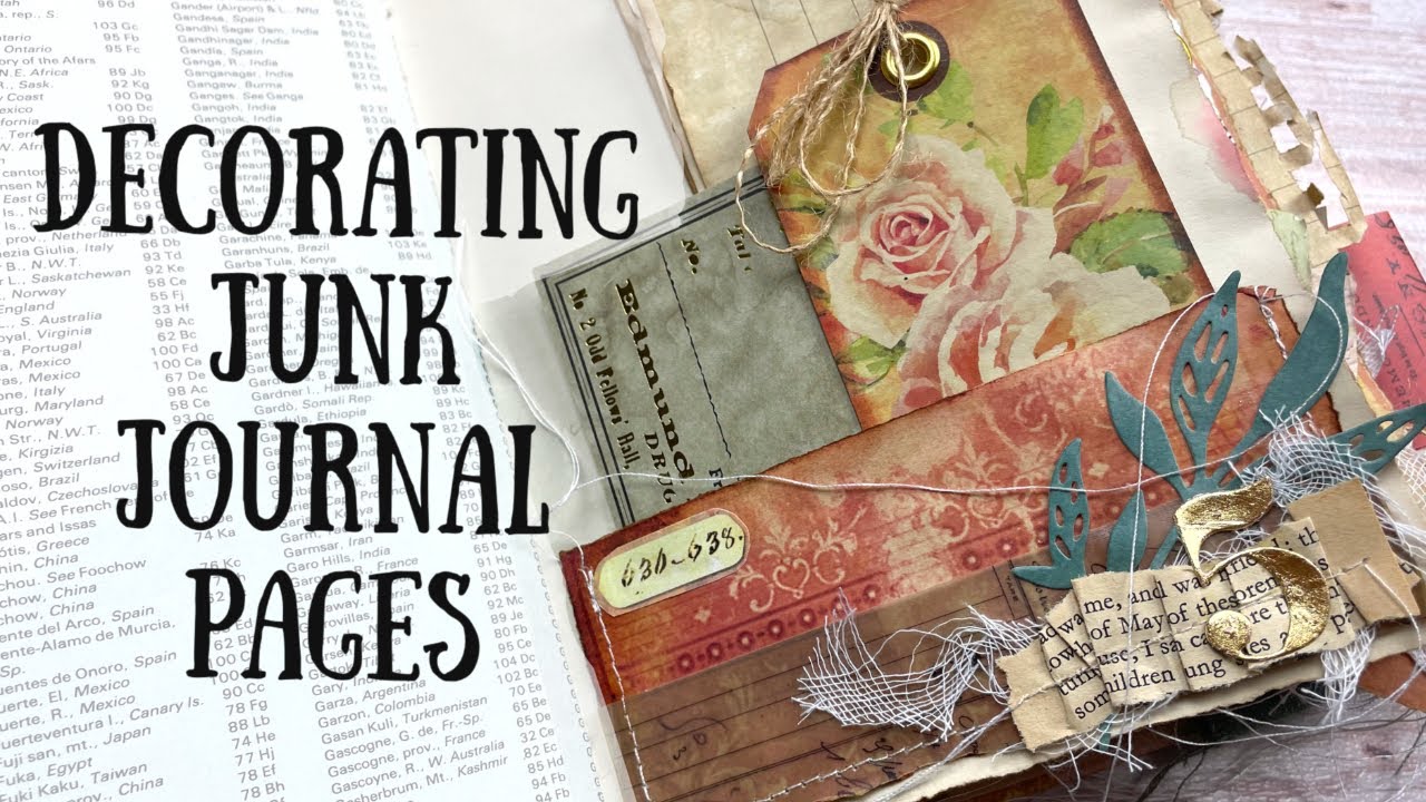 How to Make a Junk Journal Part 3 | Full Process of Decorating Junk ...