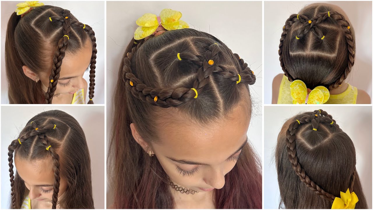ЛЕГКИЕ ПРИЧЕСКИ ДЛЯ ДЕВОЧЕК С ССЫЛКАМИ 🌈 РАСШИРЕННЫЕ И ПОДНЯТЫЕ ВОЛОСЫ / KrisiArt