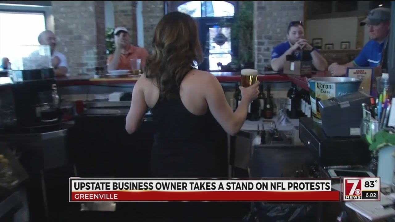 Local restaurant boycotts NFL games after national anthem protests