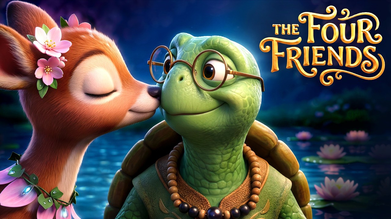 The Four Friends 🐢🐭🦌 | English Moral Stories | Bedtime Stories - YouTube