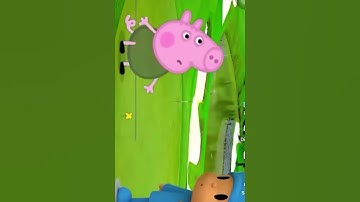 George peppa pig balloon floats away|| funny vedio||trending||asmr||ytshorts