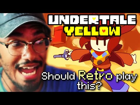 ITS FINALLY HERE!! ▶️ Retro REACTS to Undertale Yellow LAUNCH Trailer
