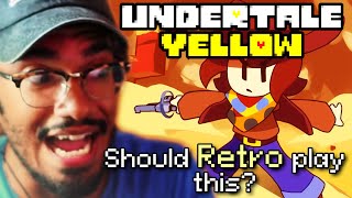 ITS FINALLY HERE!! ▶️ Retro REACTS to Undertale Yellow LAUNCH Trailer
