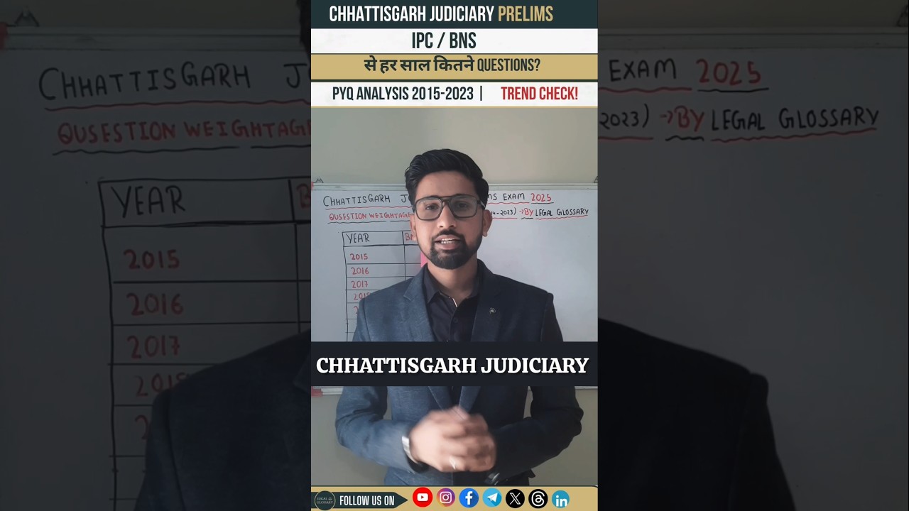 Chhattisgarh Judiciary | CGPSC JUDICIARY  
