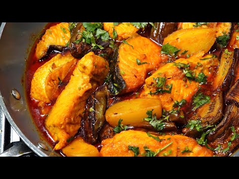 FISH CURRY RECIPE   SIMPLE FISH CURRY WITH VEGETABLES FROM BENGAL