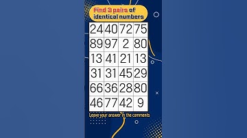 Find the duplicate numbers 489