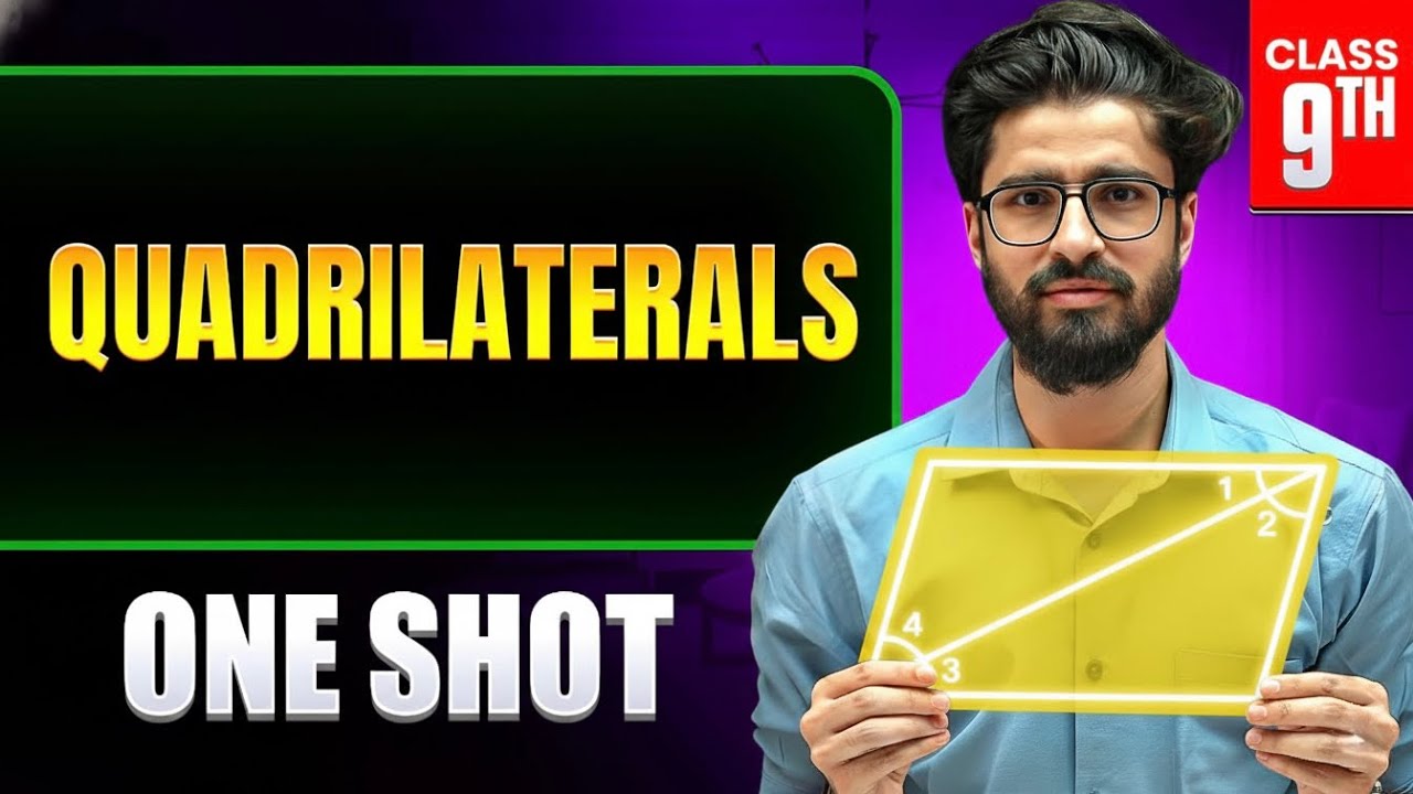 Quadrilaterals Class 9 in ONE SHOT🔥 || Maths Chapter 8 || Ritik Mishra