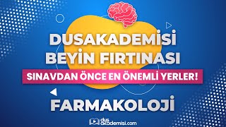 Dusakademi̇si̇ Beyi̇n Firtinasi - Dus Farmakoloji Sınavdan Önce En Önemli Yerler