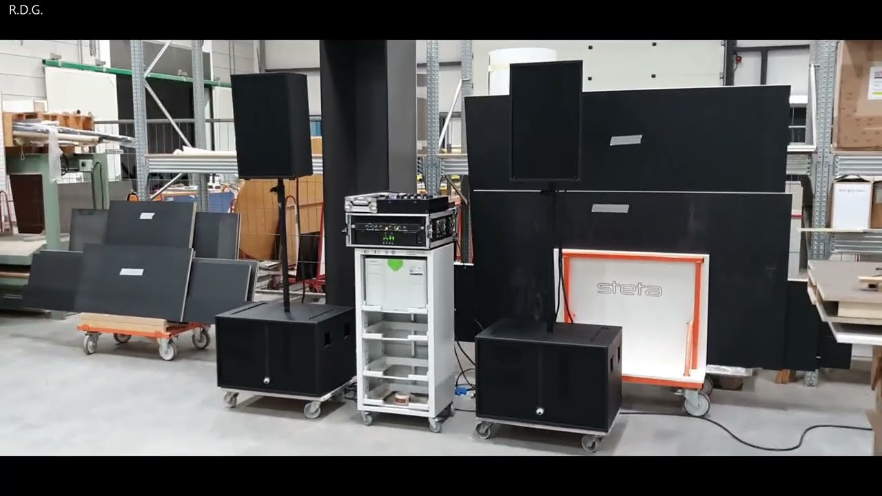 PA Speaker 💪🏼 Soundcheck 💪🏼 OMNITRONIC PAS Sub RCF-Fane Top t.amp TSA PA Anlage Speaker Test