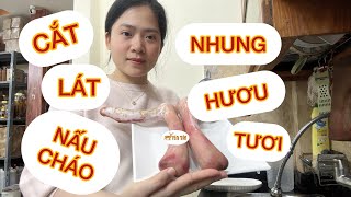 Cách làm nhung hươu tươi cắt lát bảo quản nấu cháo | Cặp nhung 8.2 lạng gửi anh Tuấn tại Hải Phòng